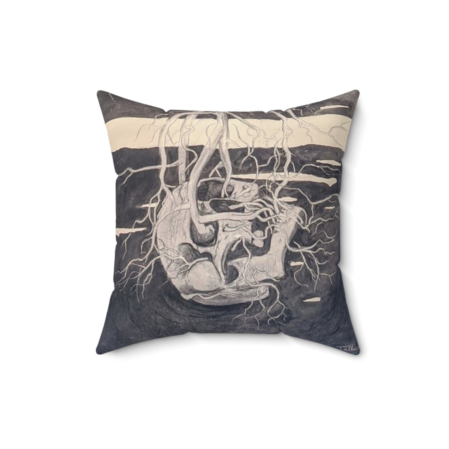 "Roots" Square Throw Pillow